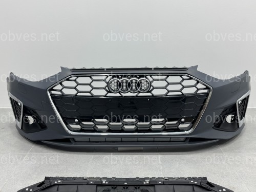 Бампер передний в сборе S-Line ХРОМ для Audi A4 B9 2020-2023 Бампер передний в сборе S-Line ХРОМ для Audi A4 B9 2020-2023