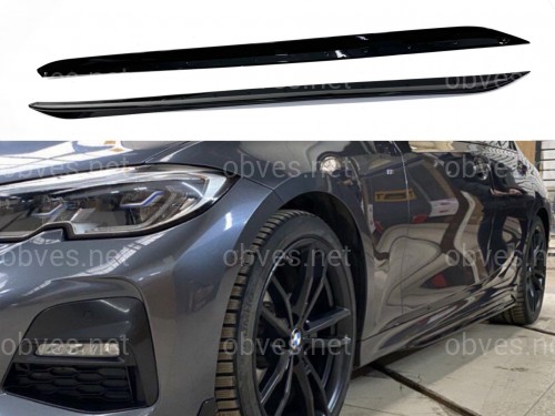 Лезвия под пороги M-Perfomance BMW 3 series G20 G21 2018- 2шт. черный глянец Лезвия под пороги M-Perfomance BMW 3 series G20 G21 2018- 2шт. черный глянец