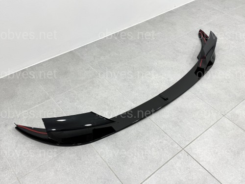 Юбка переднего бампера юбка M5 style BMW 5 series F10 F11 2010-2016 ABS пластик, черный глянец Юбка переднего бампера юбка M5 style BMW 5 series F10 F11 2010-2016 ABS пластик, черный глянец