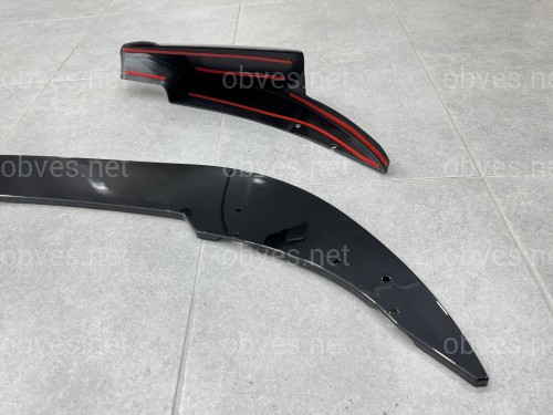 Юбка переднего бампера юбка M5 style BMW 5 series F10 F11 2010-2016 ABS пластик, черный глянец Юбка переднего бампера юбка M5 style BMW 5 series F10 F11 2010-2016 ABS пластик, черный глянец