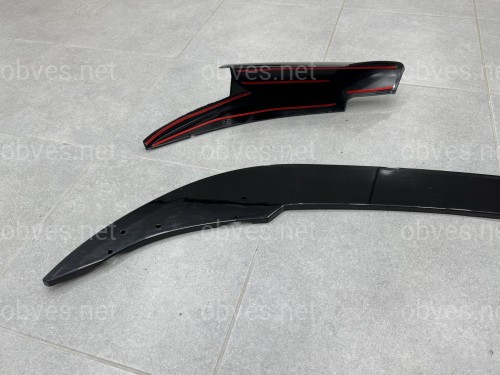 Юбка переднего бампера юбка M5 style BMW 5 series F10 F11 2010-2016 ABS пластик, черный глянец Юбка переднего бампера юбка M5 style BMW 5 series F10 F11 2010-2016 ABS пластик, черный глянец