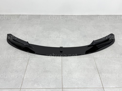 Юбка переднего бампера юбка M performance BMW 3 series F30 F31 2012-2018 абс пластик, черный глянец