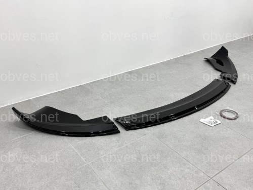 Накладка переднего бампера для Tesla Model 3 2025- ABS пластик, цвет черный глянец