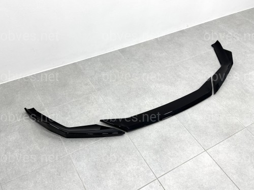 Юбка накладка переднего бампера M5 BMW 5 series G30 G31 M5 F90 LCI 2020-2023 ABS пластик, черный глянец Юбка накладка переднего бампера M5 BMW 5 series G30 G31 M5 F90 LCI 2020-2023 ABS пластик, черный глянец