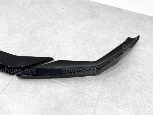 Юбка накладка переднего бампера M5 BMW 5 series G30 G31 M5 F90 LCI 2020-2023 ABS пластик, черный глянец Юбка накладка переднего бампера M5 BMW 5 series G30 G31 M5 F90 LCI 2020-2023 ABS пластик, черный глянец