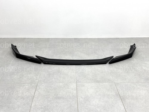 Юбка накладка переднего бампера M5 BMW 5 series G30 G31 M5 F90 LCI 2020-2023 ABS пластик, черный глянец Юбка накладка переднего бампера M5 BMW 5 series G30 G31 M5 F90 LCI 2020-2023 ABS пластик, черный глянец