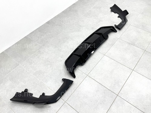 Юбка накладка заднего бампера M Performance BMW X6 G06 2019+ ABS пластик, цвет черный глянец Юбка накладка заднего бампера M Performance BMW X6 G06 2019+ ABS пластик, цвет черный глянец