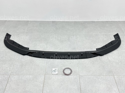 Юбка накладка переднего бампера BMW 5 series G30 G31 2016-2020 ABS пластик, черный глянец Юбка накладка переднего бампера BMW 5 series G30 G31 2016-2020 ABS пластик, черный глянец