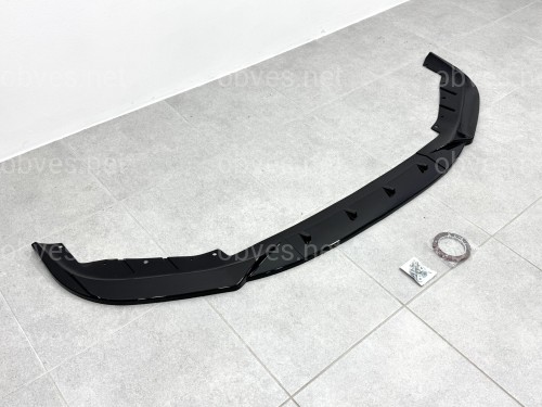 Юбка накладка переднего бампера BMW 5 series G30 G31 2016-2020 ABS пластик, черный глянец Юбка накладка переднего бампера BMW 5 series G30 G31 2016-2020 ABS пластик, черный глянец