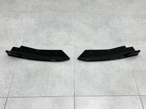 Лезвия накладки заднего бампера M-Performance BMW X3 G01 LCI 2022-2024 2шт. ABS пластик, черный глянец Лезвия накладки заднего бампера M-Performance BMW X3 G01 LCI 2022-2024 2шт. ABS пластик, черный глянец