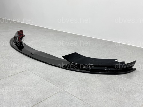 Юбка переднего бампера M performance BMW 4 series F32 F33 F36 2013-2020 ABS пластик, черный глянец Юбка переднего бампера M performance BMW 4 series F32 F33 F36 2013-2020 ABS пластик, черный глянец