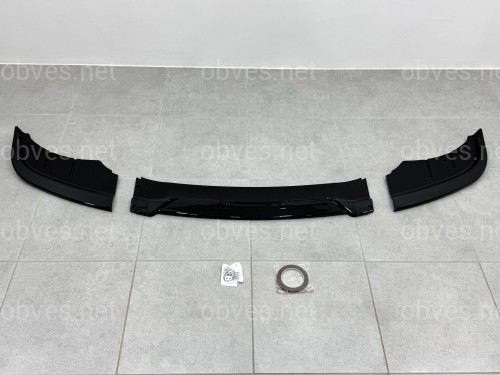 Юбка накладка переднего бампера BMW 5 series F10 F11 LCI 2013-2016 ABS пластик, цвет черный глянец Юбка накладка переднего бампера BMW 5 series F10 F11 LCI 2013-2016 ABS пластик, цвет черный глянец