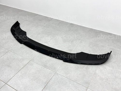 Юбка накладка переднего бампера BMW 5 series F10 F11 LCI 2013-2016 ABS пластик, цвет черный глянец Юбка накладка переднего бампера BMW 5 series F10 F11 LCI 2013-2016 ABS пластик, цвет черный глянец