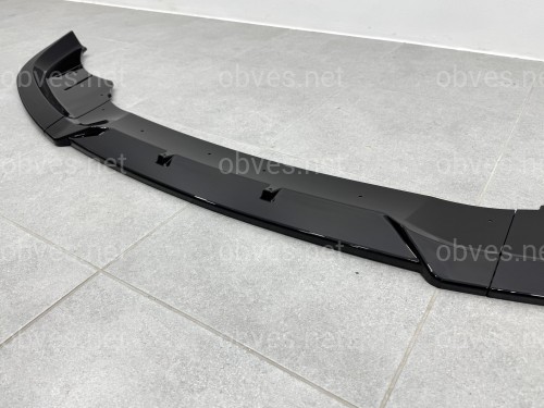 Юбка накладка переднего бампера BMW 5 series F10 F11 LCI 2013-2016 ABS пластик, цвет черный глянец Юбка накладка переднего бампера BMW 5 series F10 F11 LCI 2013-2016 ABS пластик, цвет черный глянец