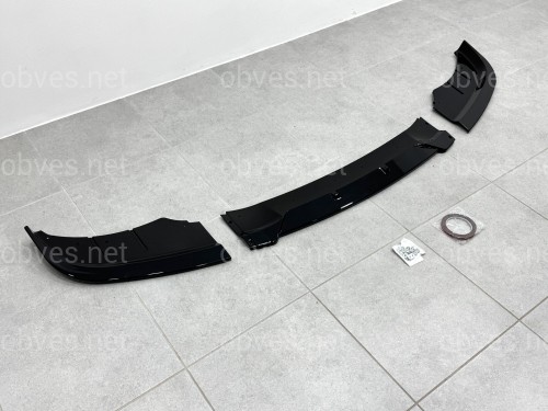 Юбка накладка переднего бампера BMW 5 series F10 F11 LCI 2013-2016 ABS пластик, цвет черный глянец Юбка накладка переднего бампера BMW 5 series F10 F11 LCI 2013-2016 ABS пластик, цвет черный глянец