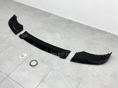 Юбка накладка переднего бампера BMW 5 series F10 F11 LCI 2013-2016 ABS пластик, цвет черный глянец Юбка накладка переднего бампера BMW 5 series F10 F11 LCI 2013-2016 ABS пластик, цвет черный глянец