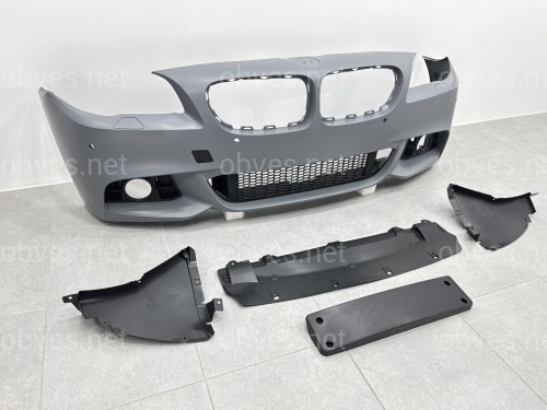 Комплект обвеса M paket рестайлинг 2013+ для BMW 5 series F10 2010-2016 (передний / задний бампер, пороги)