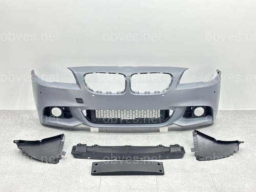 Комплект обвеса M paket рестайлинг 2013+ для BMW 5 series F10 2010-2016 (передний / задний бампер, пороги)