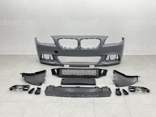 Передний бампер в сборе M Paket LCI 2013+ для BMW 5 Series F10 F11 2010-2016 ПОД ПАРКТРОННИКИ Передний бампер в сборе M Paket LCI 2013+ для BMW 5 Series F10 F11 2010-2016 ПОД ПАРКТРОННИКИ