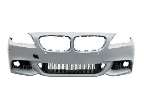 Передний бампер в сборе M Paket BMW 5 Series F10 F11 2010-2013 (под омыватели / с отверстиями под парктроники / с отверстиями туманок)