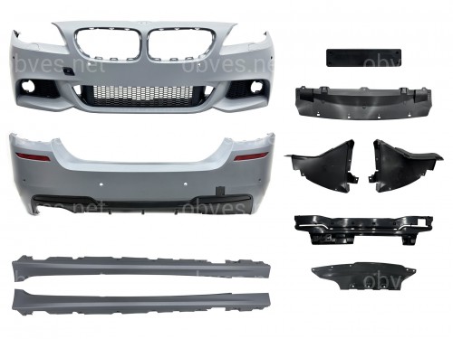 Комплект обвеса M paket для BMW 5 series F10 2010-2013 (передний / задний бампер, пороги) Комплект обвеса M paket для BMW 5 series F10 2010-2013 (передний / задний бампер, пороги)