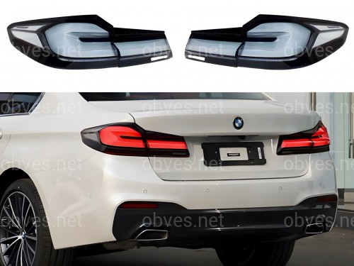 Задние дымчатые LED фонари LCI 2020+ для BMW G30 2017-2020