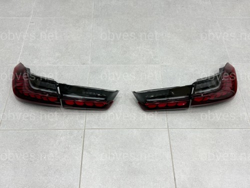 Задние LED фонари стиль M4 для BMW 3 series G20 G80 2019- красные, комплект 4шт. Задние LED фонари стиль M4 для BMW 3 series G20 G80 2019- красные, комплект 4шт.