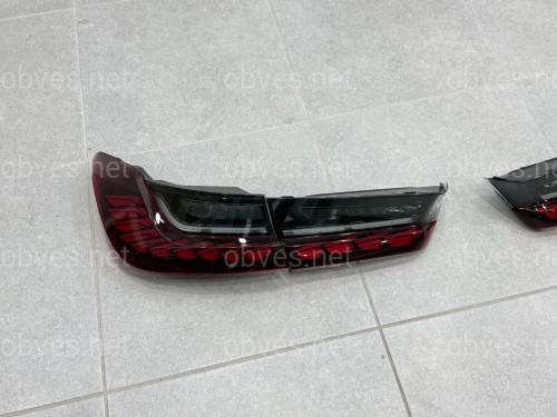 Задние LED фонари стиль M4 для BMW 3 series G20 G80 2019- красные, комплект 4шт. Задние LED фонари стиль M4 для BMW 3 series G20 G80 2019- красные, комплект 4шт.
