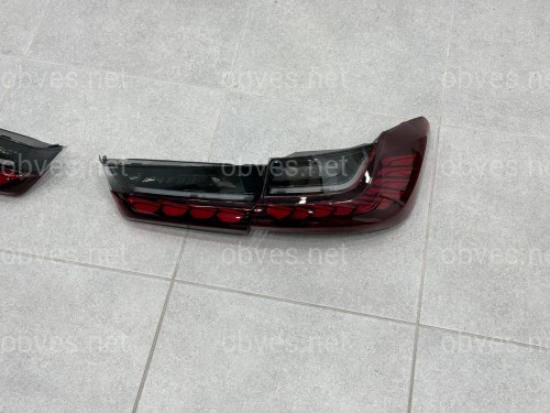 Задние LED фонари стиль M4 для BMW 3 series G20 G80 2019- красные, комплект 4шт. Задние LED фонари стиль M4 для BMW 3 series G20 G80 2019- красные, комплект 4шт.