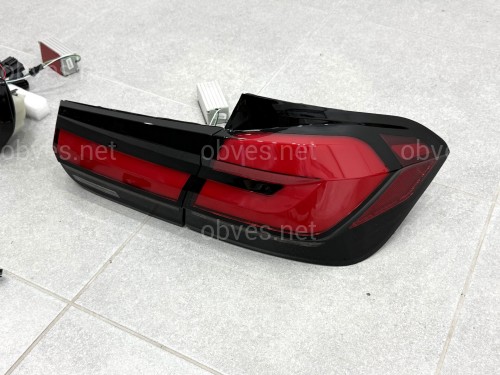 Задние LED фонари стиль G30 для BMW 3 series F30 2012-2018 красные, комплект 4шт. Задние LED фонари стиль G30 для BMW 3 series F30 2012-2018 красные, комплект 4шт.