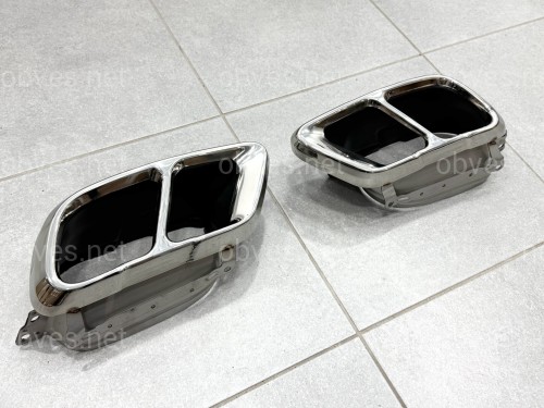 Насадки на выхлопные трубы M50i LCI для BMW X5 G05 / X6 G06 / X7 G07 хром Насадки на выхлопные трубы M50i LCI для BMW X5 G05 / X6 G06 / X7 G07 хром