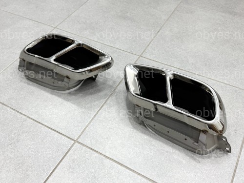 Насадки на выхлопные трубы M50i LCI для BMW X5 G05 / X6 G06 / X7 G07 хром Насадки на выхлопные трубы M50i LCI для BMW X5 G05 / X6 G06 / X7 G07 хром