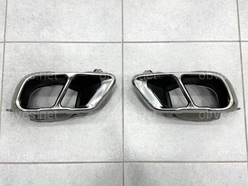 Насадки на выхлопные трубы M Paket LCI для BMW X5 G05 / X6 G06 / X7 G07 хром Насадки на выхлопные трубы M Paket LCI для BMW X5 G05 / X6 G06 / X7 G07 хром