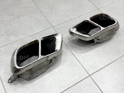 Насадки на выхлопные трубы M Paket LCI для BMW X5 G05 / X6 G06 / X7 G07 хром Насадки на выхлопные трубы M Paket LCI для BMW X5 G05 / X6 G06 / X7 G07 хром