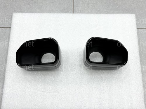 Насадки на выхлопные трубы M Paket для BMW X3 G01 / X4 G02 2022-2024 черные