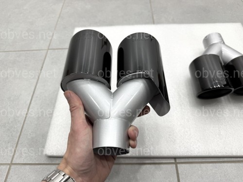 Насадки на выхлопные трубы стиль M5 BMW 5 Series F10 / F11 2010-2017 черные Насадки на выхлопные трубы стиль M5 BMW 5 Series F10 / F11 2010-2017 черные
