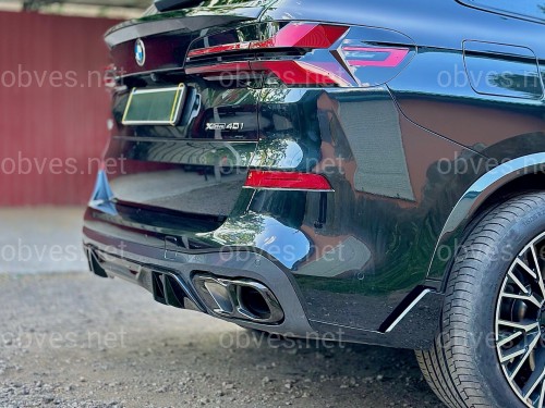 Насадки на выхлопные трубы M60i LCI для BMW X5 G05 / X6 G06 / X7 G07 черные Насадки на выхлопные трубы M60i LCI для BMW X5 G05 / X6 G06 / X7 G07 черные
