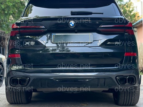 Насадки на выхлопные трубы M60i LCI для BMW X5 G05 / X6 G06 / X7 G07 черные Насадки на выхлопные трубы M60i LCI для BMW X5 G05 / X6 G06 / X7 G07 черные