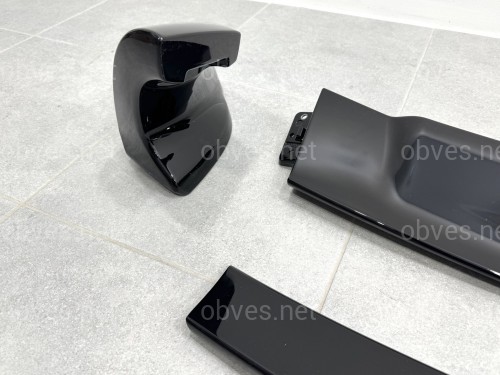 Спойлер высокий Mugen RR Honda Civic 4D 2007-2011 ABS пластик, цвет черный глянец