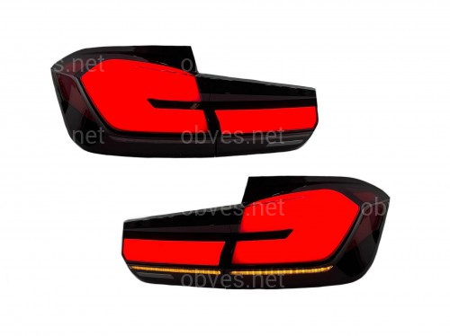 Задние LED фонари стиль G30 для BMW 3 series F30 2012-2018 красные, комплект 4шт. Задние LED фонари стиль G30 для BMW 3 series F30 2012-2018 красные, комплект 4шт.