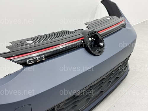 Передний бампер GTI Volkswagen Golf 8 2021- Передний бампер GTI Volkswagen Golf 8 2021-