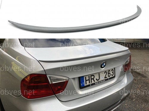 Спойлер-лип багажник BMW 3 series E90 2005-2011 ABS пластик под покраску Спойлер-лип багажник BMW 3 series E90 2005-2011 ABS пластик под покраску
