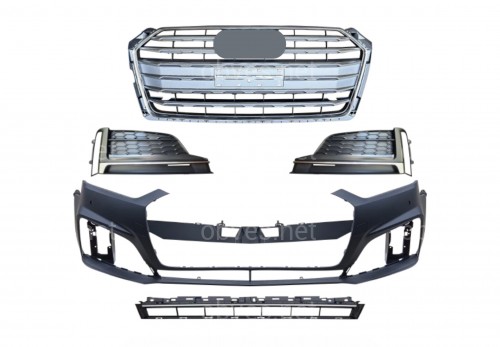 Бампер передний в сборе S-Line CHROME для Audi A5 B9 2016-2019 Бампер передний в сборе S-Line CHROME для Audi A5 B9 2016-2019