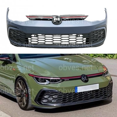 Передний бампер GTI Volkswagen Golf 8 2021- Передний бампер GTI Volkswagen Golf 8 2021-