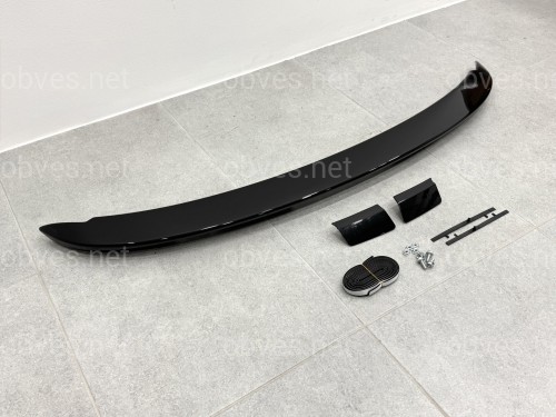 Спойлер козырек на крышку багажника Toyota Yaris 2011-2015 ABS пластик, цвет черный глянец Спойлер козырек на крышку багажника Toyota Yaris 2011-2015 ABS пластик, цвет черный глянец