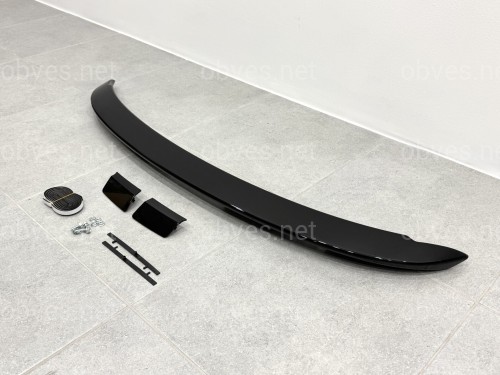 Спойлер козырек на крышку багажника Toyota Yaris 2011-2015 ABS пластик, цвет черный глянец Спойлер козырек на крышку багажника Toyota Yaris 2011-2015 ABS пластик, цвет черный глянец