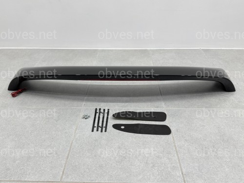 Спойлер на багажник Mitsubishi Lancer 9 2004-2009 со стопом ABS пластик, цвет черный глянец Спойлер на багажник Mitsubishi Lancer 9 2004-2009 со стопом ABS пластик, цвет черный глянец
