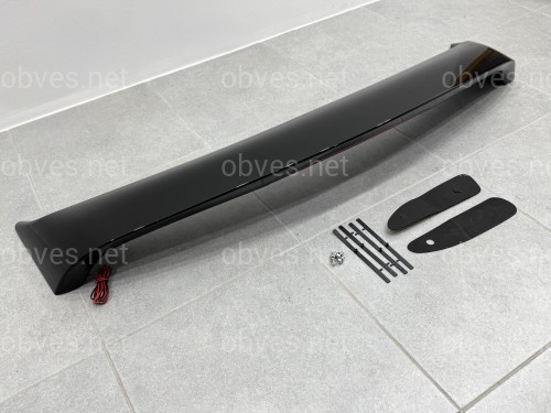 Спойлер на багажник Mitsubishi Lancer 9 2004-2009 со стопом ABS пластик, цвет черный глянец Спойлер на багажник Mitsubishi Lancer 9 2004-2009 со стопом ABS пластик, цвет черный глянец