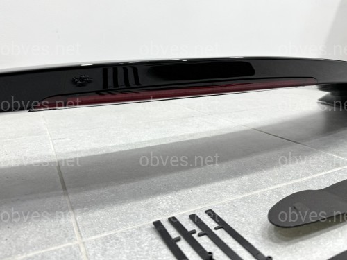 Спойлер на багажник Mitsubishi Lancer 9 2004-2009 со стопом ABS пластик, цвет черный глянец Спойлер на багажник Mitsubishi Lancer 9 2004-2009 со стопом ABS пластик, цвет черный глянец