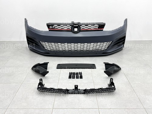 Передний бампер GTI Volkswagen Golf 7.5 2017-2021 Передний бампер GTI Volkswagen Golf 7.5 2017-2021